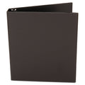 Universal Deluxe Non-View D-Ring Binder with Label Holder, 3 Rings, 1" Capacity, 11 x 8.5, Black