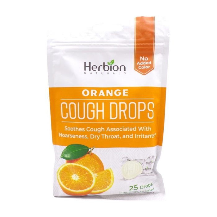 Herbion Naturals All Natural, Cough Drops, Orange, 25 Drops by Pasteur Pharmacy