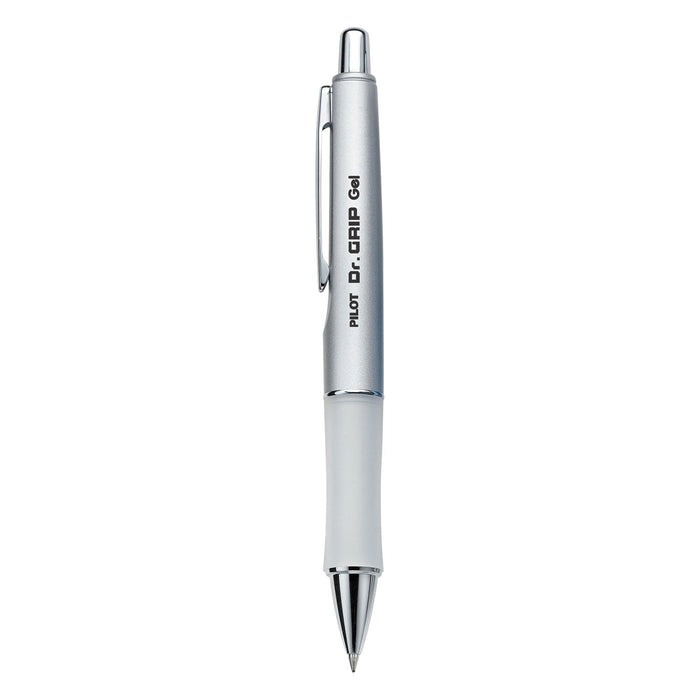Pilot Dr. Grip Limited Gel Pen, Retractable, Fine 0.7 mm, Black Ink, Platinum Barrel