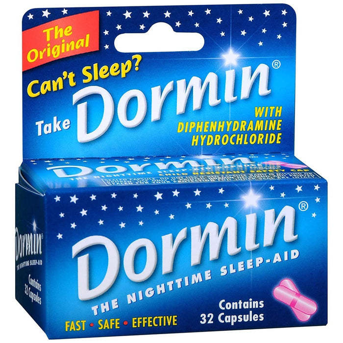 Dormin Nighttime Sleep Aid - 32 Capsules by Pasteur Pharmacy