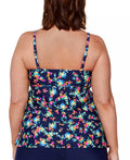 Island Escape Womens Plus Size Triple-Tier Printed Tankini, Size 18W by Vanessa Jane