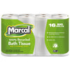 Marcal 100% Recycled 2-Ply Bath Tissue, Septic Safe, White, 168 Sheets/Roll, 16 Rolls/Pack