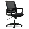 OIF Mesh Mid-Back Chair, Supports Up to 225 lb, 17" to 21.5" Seat Height, Black