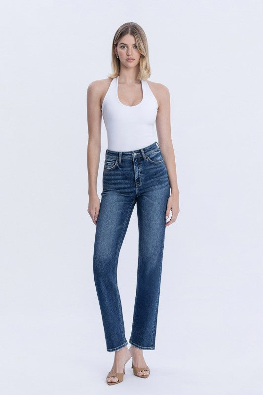 Madison High Rise Straight Jeans by Boutique 23