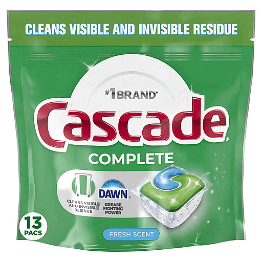 Cascade Complete Dishwasher Detergent, Fresh Scent, Actionpacs by Pasteur Pharmacy