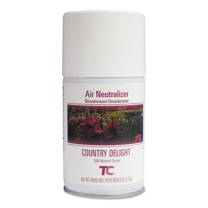 Rubbermaid TC Microburst Air Neutralizer Refill, Country Delight, 6 oz Aerosol Spray, 12/Carton