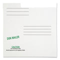 Quality Park Redi-File Disk Pocket/Mailer for CDs/DVDs, Square Flap, Tuck-Tab Closure, 6 x 5.88, White, 10/Pack