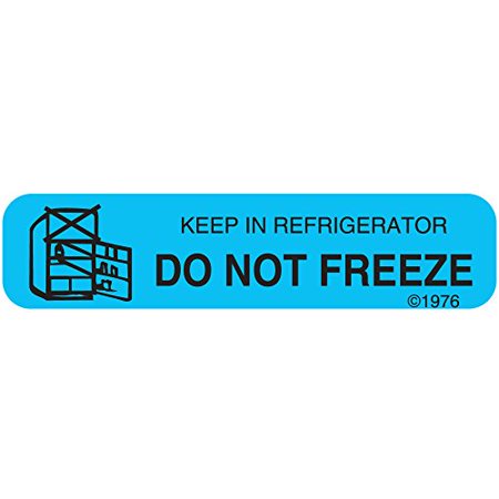 Pharmex 1-15G Dont Freeze Keep Permanent Paper Label 1 9/16 X 3/8 Blue by Pasteur Pharmacy