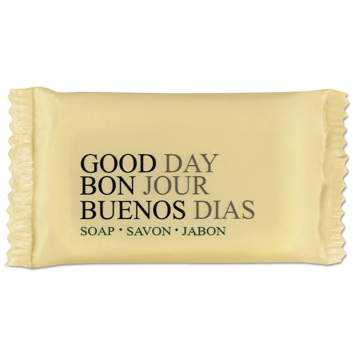 Good Day Amenity Bar Soap, Pleasant Scent, # 1/2, Individually Wrapped Bar, 1,000/Carton