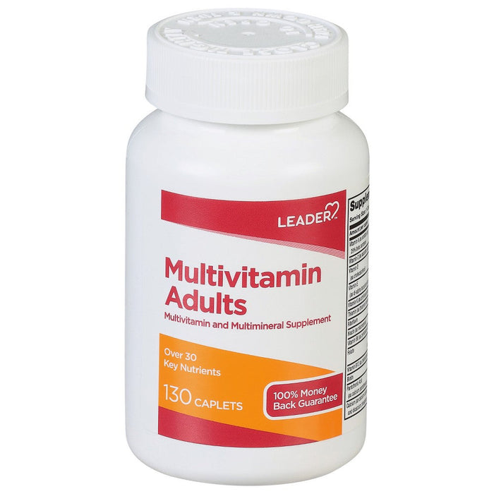 Leader Adults Multivitamins 130 Caplets by Pasteur Pharmacy