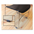 Master Caster Wrap Around Felt Floor Savers, Rectangular, 7.25 x 1 x 8, Gray/Black, 16/Pack