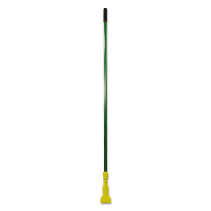 Rubbermaid Gripper Fiberglass Mop Handle, 1" dia x 60", Green/Yellow