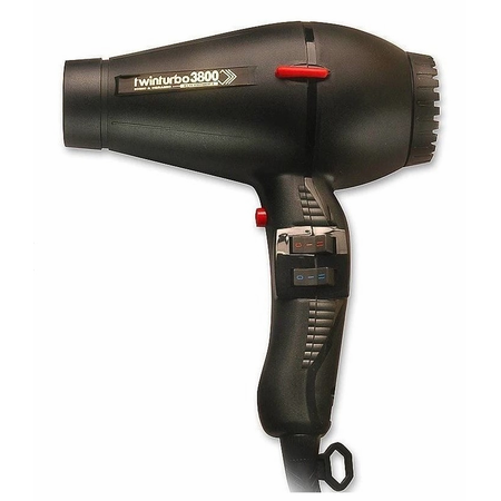 Turbo Power TwinTurbo 3800 Ionic & Ceramic Hair Dryer Black #330 by Pasteur Pharmacy
