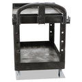 Rubbermaid Heavy-Duty Utility Cart with Lipped Shelves, Plastic, 2 Shelves, 500 lb Capacity, 25.9" x 45.2" x 32.2", Black