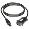Tripp Lite USB-A to Serial Adapter Cable, 5 ft, Black