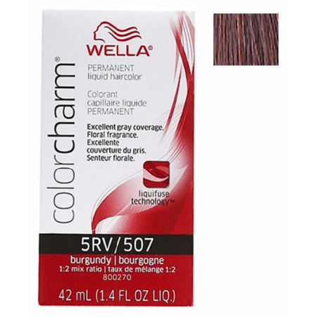 Wella Color Charm Permanent Liquid Haircolor - 507 5RV Burgundy by Pasteur Pharmacy