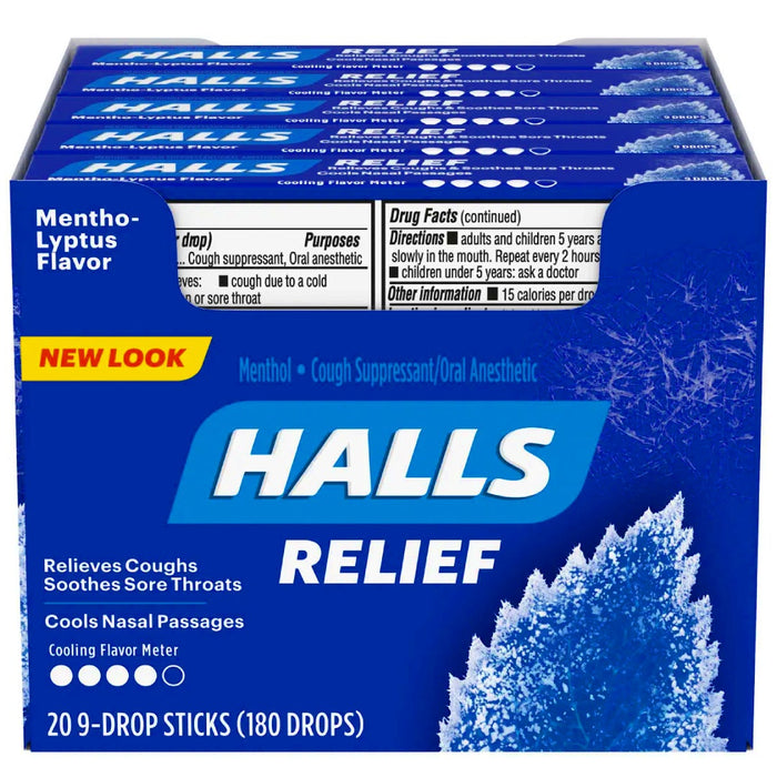 Halls Cough Drops, Menthol 20 ct by Pasteur Pharmacy