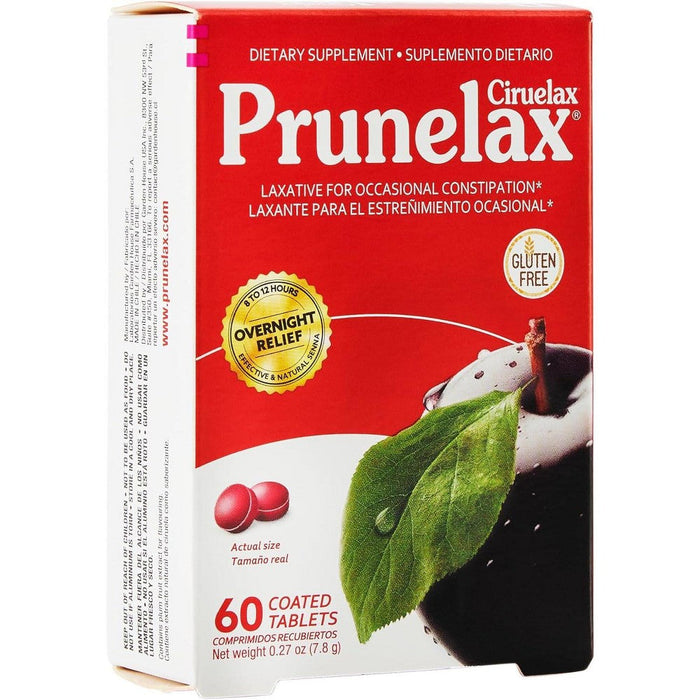 Prunelax Ciruelax Natural Laxative – Regular Mini (60 Tabs) by Pasteur Pharmacy