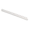 Fellowes Plastic Comb Bindings, 3/8" Diameter, 55 Sheet Capacity, White, 100/Pack
