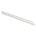 Fellowes Plastic Comb Bindings, 1/2" Diameter, 90 Sheet Capacity, White, 100/Pack