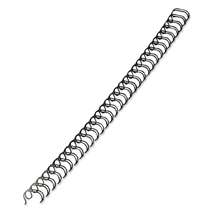 Fellowes Wire Bindings, 1/4" Diameter, 35 Sheet Capacity, Black, 25/Pack