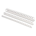 Fellowes Plastic Comb Bindings, 1/2" Diameter, 90 Sheet Capacity, White, 100/Pack