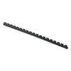 Fellowes Plastic Comb Bindings, 1/4" Diameter, 20 Sheet Capacity, Black, 25/Pack