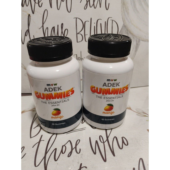 MVW Adek Gummies The Essentials Plus Zn 60 Gummies, 120 Gummies. 2 Pack EXP 04/25 by Pasteur Pharmacy