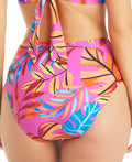 Bar Iii Paradise In The Palms Shirred Bikini Bottom, Size M by Vanessa Jane