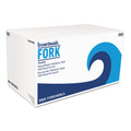 Boardwalk Heavyweight Polystyrene Cutlery, Fork, Black, 1000/Carton