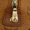 MCM Brown Monogam Visetos Pattern PVC x Leather Boston Bag #2451 by Bolt Boutique