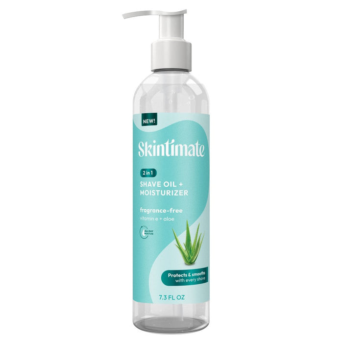 Skintimate Sensitive 2 In 1 Shave Oil + Moisturizer - Fragrance Free - 7.3 Fl Oz by Pasteur Pharmacy
