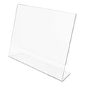 deflecto Classic Image Slanted Sign Holder, Landscaped, 11 x 8.5 Insert, Clear