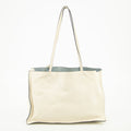 Prada Ivory Leather Mirror Tote Bag #2452 by Bolt Boutique