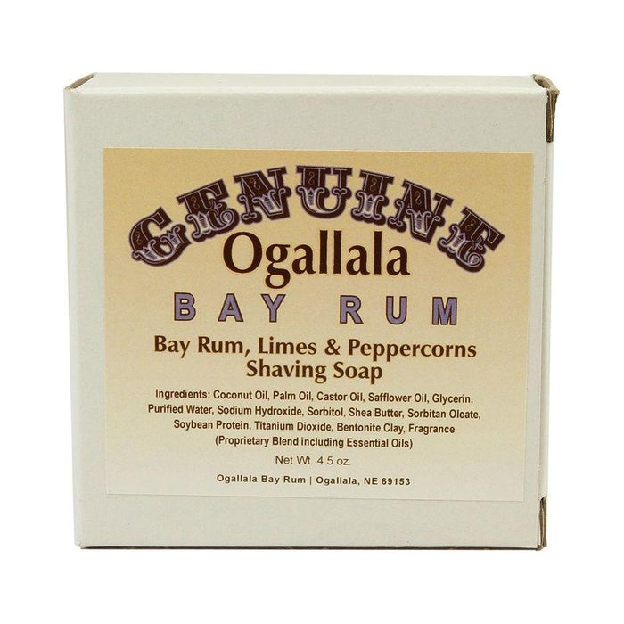 Ogallala Bay Rum, Bay Rum-Limes & Peppercorns Shaving Soap 4.5 Oz by Pasteur Pharmacy