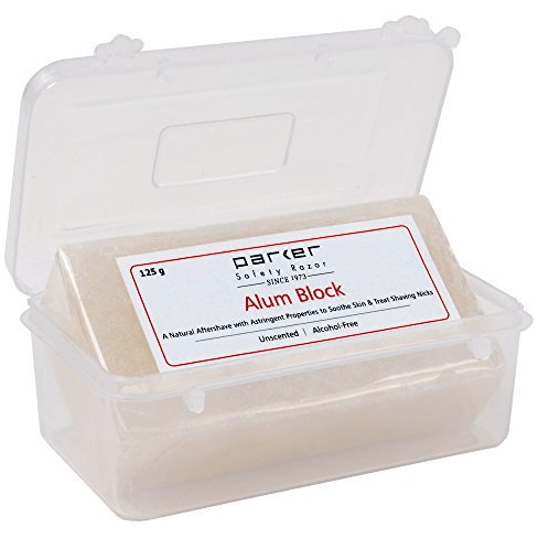 Parker Safety Razor's 125G Alum Block With Travel Case by Pasteur Pharmacy