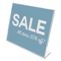 deflecto Classic Image Slanted Sign Holder, Landscaped, 11 x 8.5 Insert, Clear