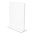 deflecto Superior Image Double Sided Sign Holder, 8.5 x 11 Insert, Clear