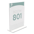 deflecto Superior Image Double Sided Sign Holder, 8.5 x 11 Insert, Clear