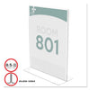 deflecto Superior Image Double Sided Sign Holder, 8.5 x 11 Insert, Clear