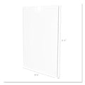deflecto Superior Image Cubicle Sign Holder, 8.5 x 11 Insert, Clear