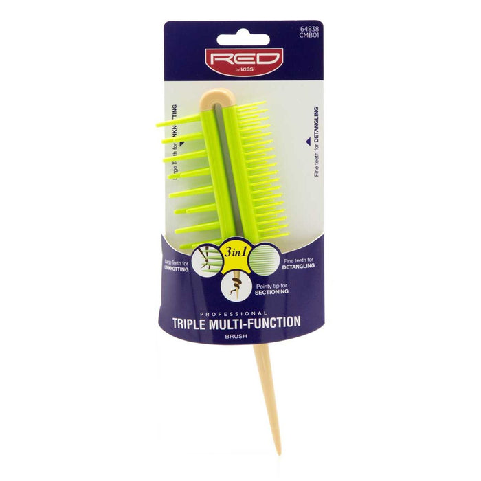 Red by Kiss Triple Multi-Function Comb by Pasteur Pharmacy