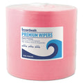 Boardwalk Hydrospun Wipers, 12 x 13, Red, 475/Roll