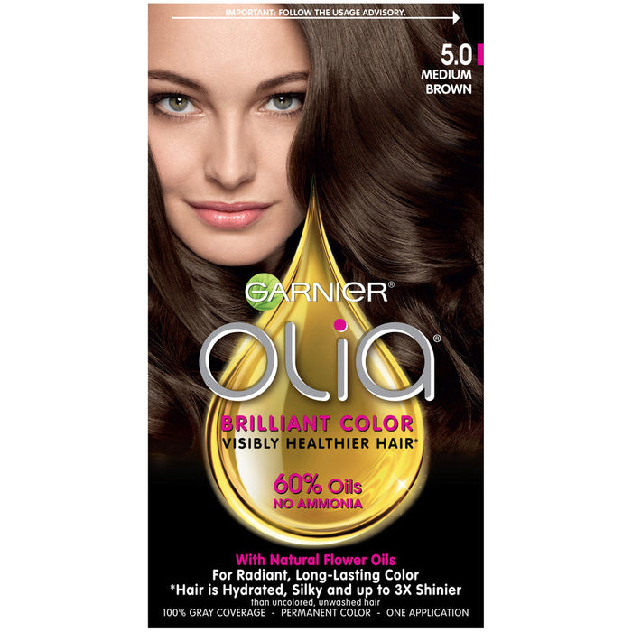 Garnier Olia Brilliant Color Medium Brown Hair Color Kit by Pasteur Pharmacy