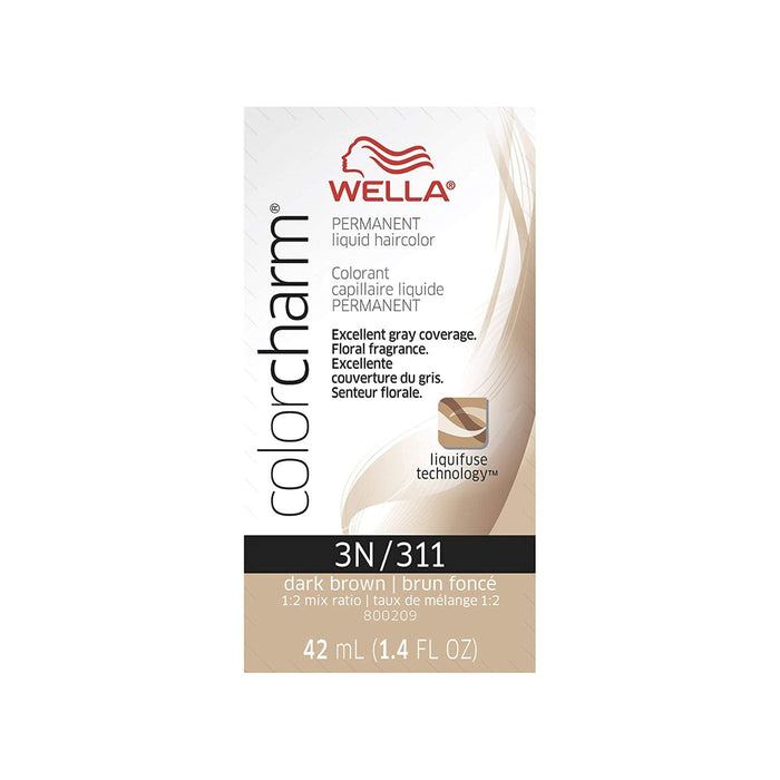 Wella Color Charm Liquid Haircolor 3n/311 Dark Brown 1.4 Oz by Pasteur Pharmacy