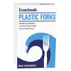 Boardwalk Mediumweight Polystyrene, Fork, White, 10 Boxes of 100/Carton