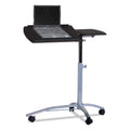 Safco Laptop Computer Caddy, 29.5" x 20" x 27" to 38", Anthracite