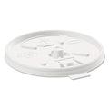 Dart Lift n' Lock Plastic Hot Cup Lids, With Straw Slot, Fits 12 oz to 24 oz Cups, Translucent, 100/Pack, 10 Packs/Carton