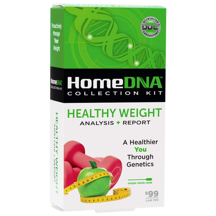 HomeDNA Healthy Weight At-Home DNA Test Kit – Personalized Nutrition & Fitness by Pasteur Pharmacy