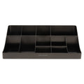 Mind Reader 11-Compartment Coffee Condiment Organizer, 18.25 x 6.63 x 9.78, Black